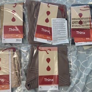 5 pair lot of Thinx period panties size M NWT